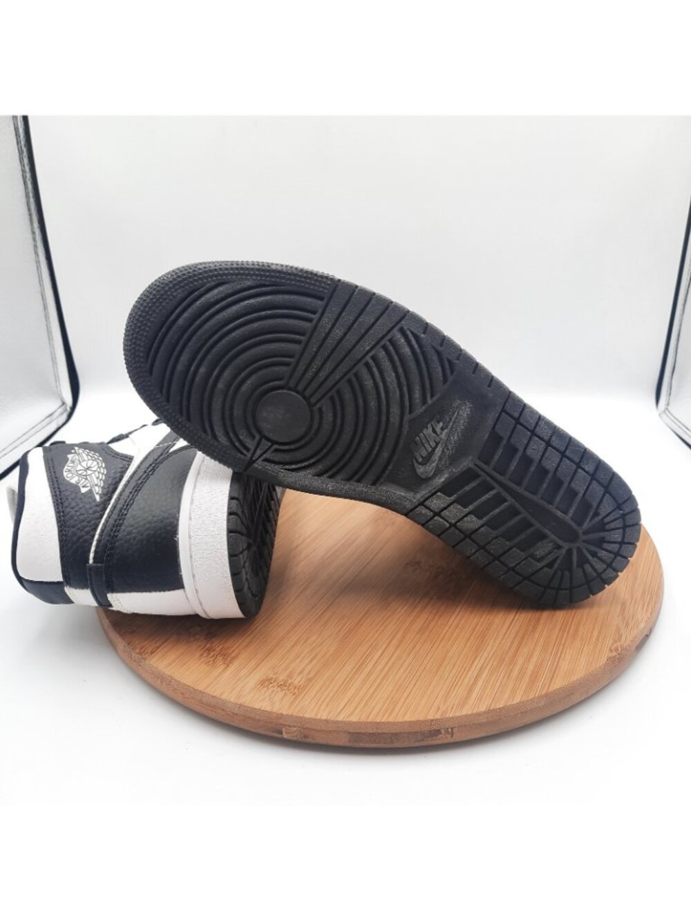 Nike Air Jordan 1 Mid SE Split Homage Womens Size 9 Shoes Black White Sneakers - Picture 8 of 10